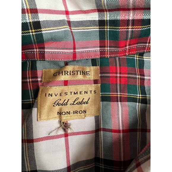 Investments Gold Label Christine No Iron‎ Christmas Plaid - Picture 4 of 6